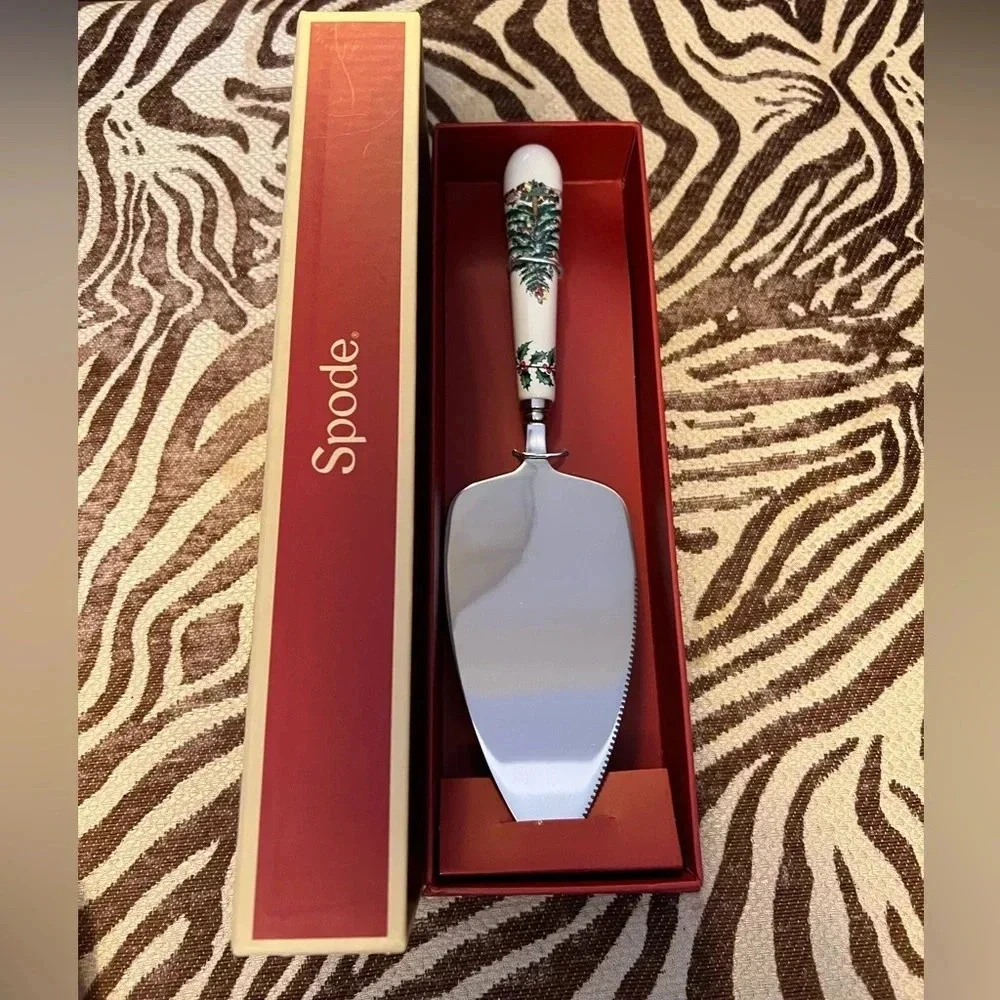 NEW SPODE Christmas Tree Portmeirion Group UK Cake Slice Server